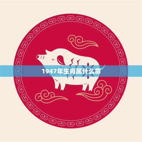 1947年生肖|1947年属什么生肖 1947年出生的今年多大